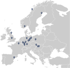 Overview of the battery production sites in europe 