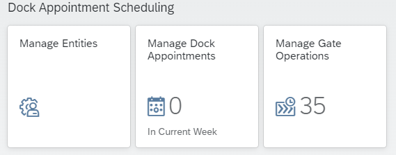 Fig 1: Dock Appointment Scheduling Screenshot from SAP Freight Collaboration